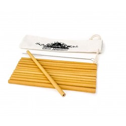 Paille à boire en bambou