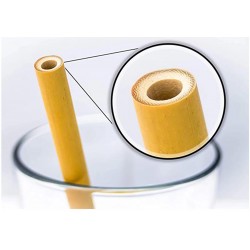 Paille à boire en bambou