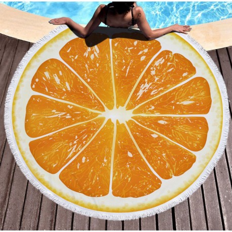 Serviette de plage ronde