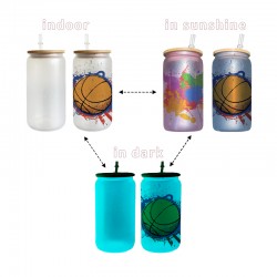 Verre avec paille sublimation