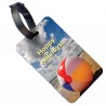 Etiquette voyage carte plastique