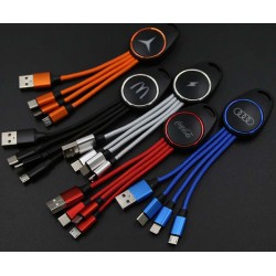 Porte clé cable chargeur 3 en 1