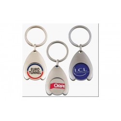 Porte clé jeton de caddie Chic
