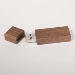 Cle usb bois rectangle