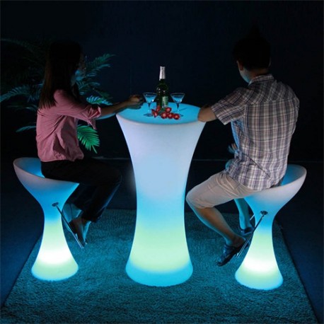 Table bar lumineuse